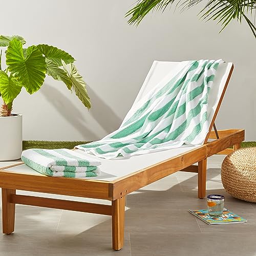 100% Cotton Terry Cabana Stripe Pool & Beach Towel