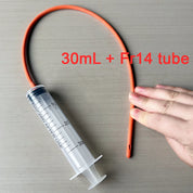 Pet Feeding Syringe Set with Red Soft Tube, 10/30/60ml, Three Sizes, Fr8/Fr14/Fr20 Soft Tube, Tool for Feeding Milk and Medicine to Young Pets, Cats, and Dogs, Non-Medical Use